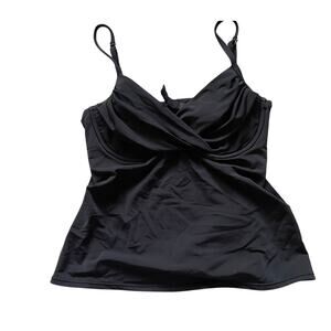 Sunsets Separates Womens/Teen Black Wrap Style Tankini Bra Top Swim Beach